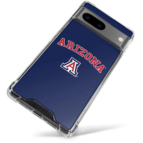 University of Arizona Primary Logo Blue Google Pixel 8 Clear Case